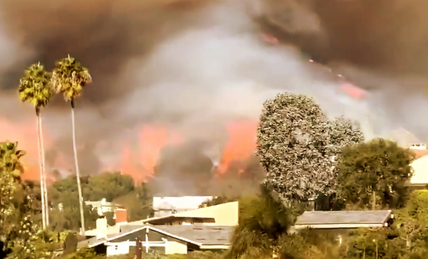 Wildfires Ignite in Los Angeles Amid Severe Windstorm in Southern California